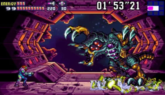 Metroid Fusion gameplay screenshot for Nintendo Game Boy Advance
