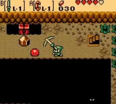 The Legend of Zelda: Oracle of Ages gameplay screenshot for Nintendo Game Boy Color