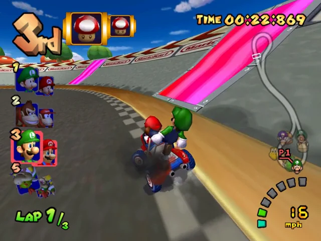 Mario Kart: Double Dash!! gameplay screenshot for Nintendo GameCube