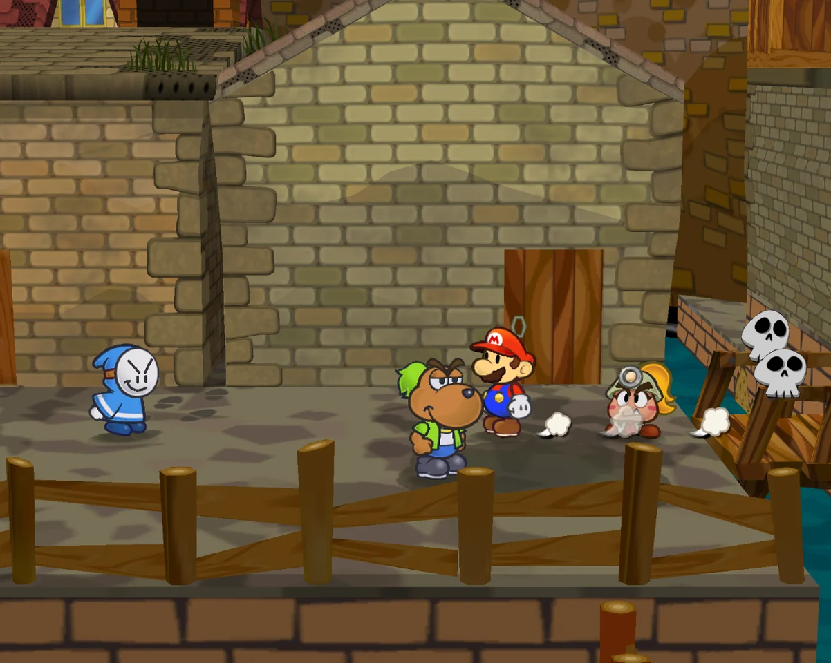 Paper Mario: The Thousand-Year Door gameplay screenshot for Nintendo GameCube