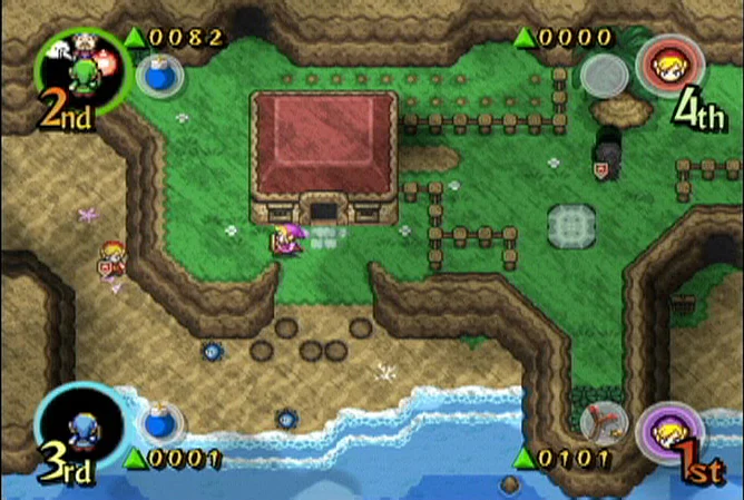 The Legend of Zelda: Four Swords Adventures gameplay screenshot for Nintendo GameCube