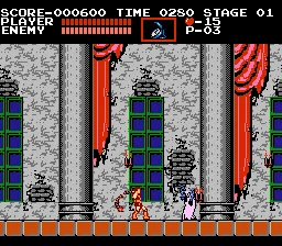 Castlevania gameplay screenshot for Nintendo Entertainment System