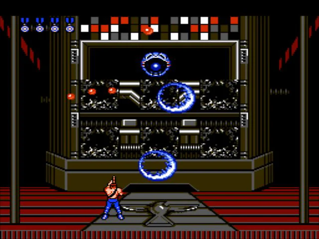 Contra gameplay screenshot for Nintendo Entertainment System