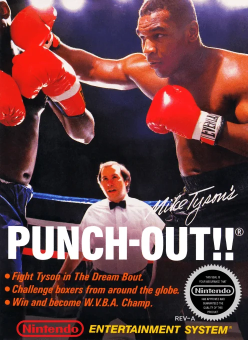 Mike Tyson's Punch-Out!! box cover for Nintendo Entertainment System