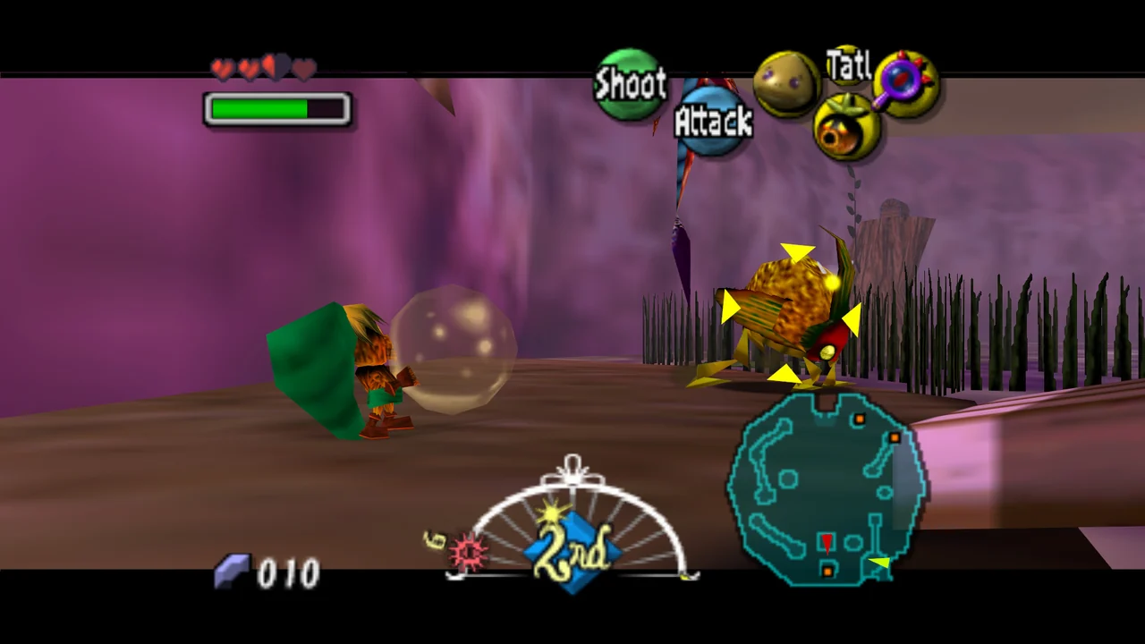 The Legend of Zelda: Majora's Mask gameplay screenshot for Nintendo 64