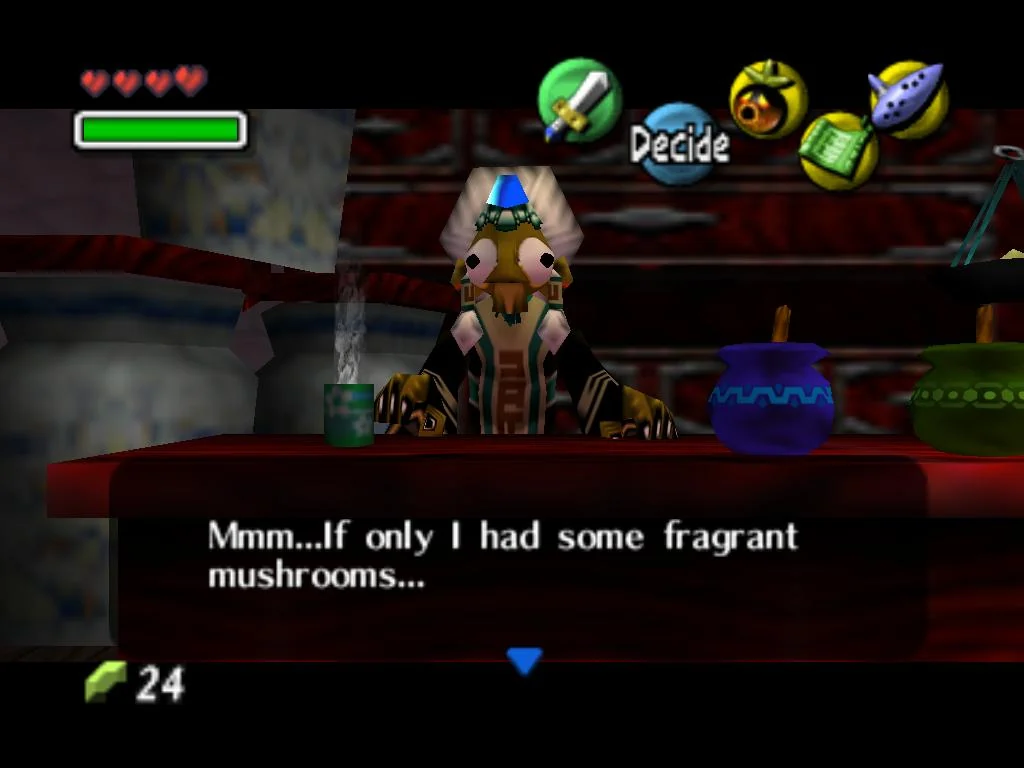 The Legend of Zelda: Majora's Mask gameplay screenshot for Nintendo 64