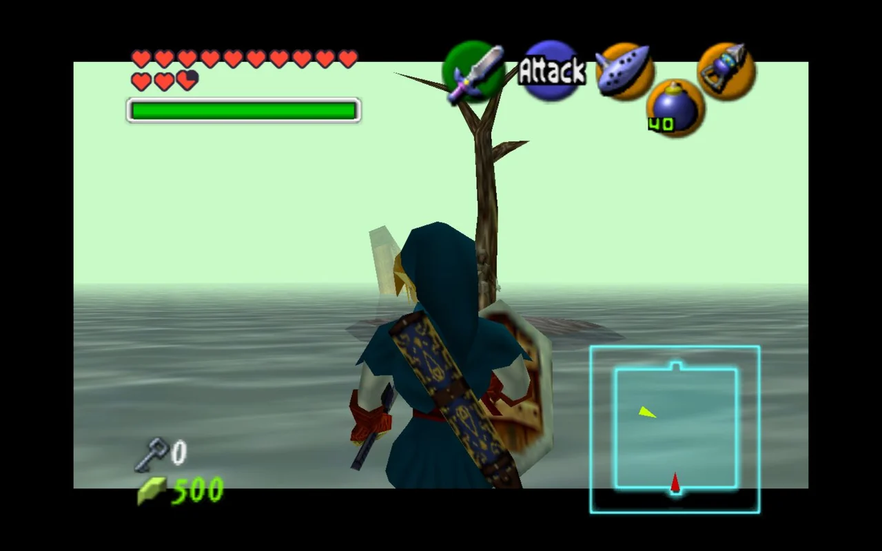 The Legend of Zelda: Ocarina of Time gameplay screenshot for Nintendo 64