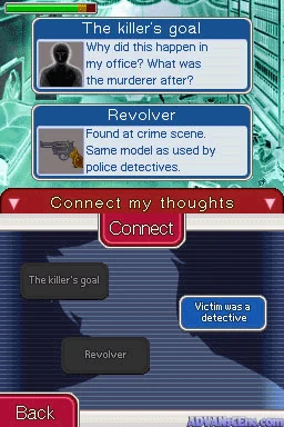 Ace Attorney Investigations: Miles Edgeworth gameplay screenshot for Nintendo DS