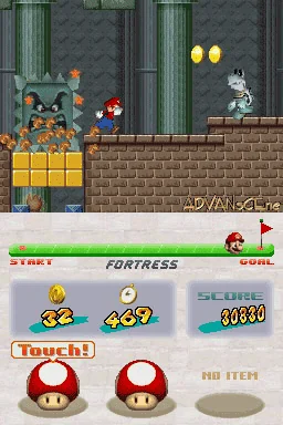 New Super Mario Bros. gameplay screenshot for Nintendo DS