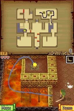 The Legend of Zelda: Phantom Hourglass gameplay screenshot for Nintendo DS