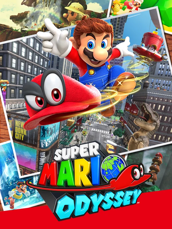 Super Mario Odyssey cover art for Nintendo Switch