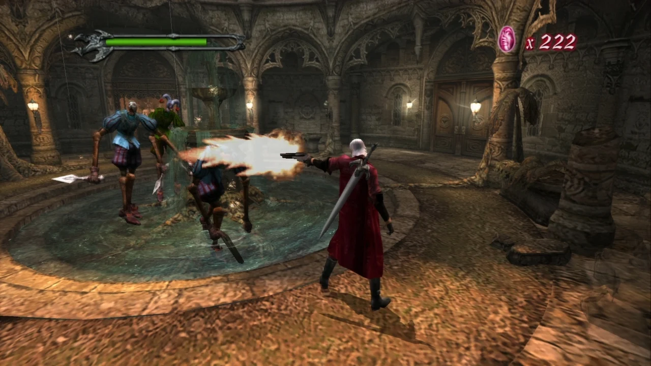 Devil May Cry gameplay screenshot for Sony Playstation 2