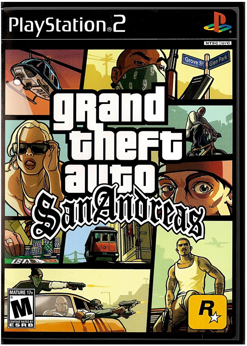 Grand Theft Auto: San Andreas box cover for Sony Playstation 2