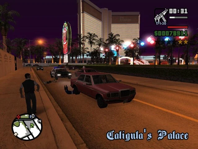 Grand Theft Auto: San Andreas gameplay screenshot for Sony Playstation 2