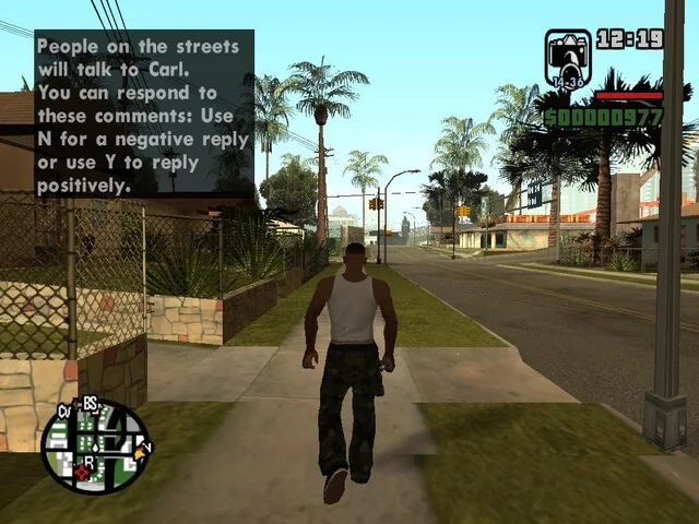 Grand Theft Auto: San Andreas gameplay screenshot for Sony Playstation 2