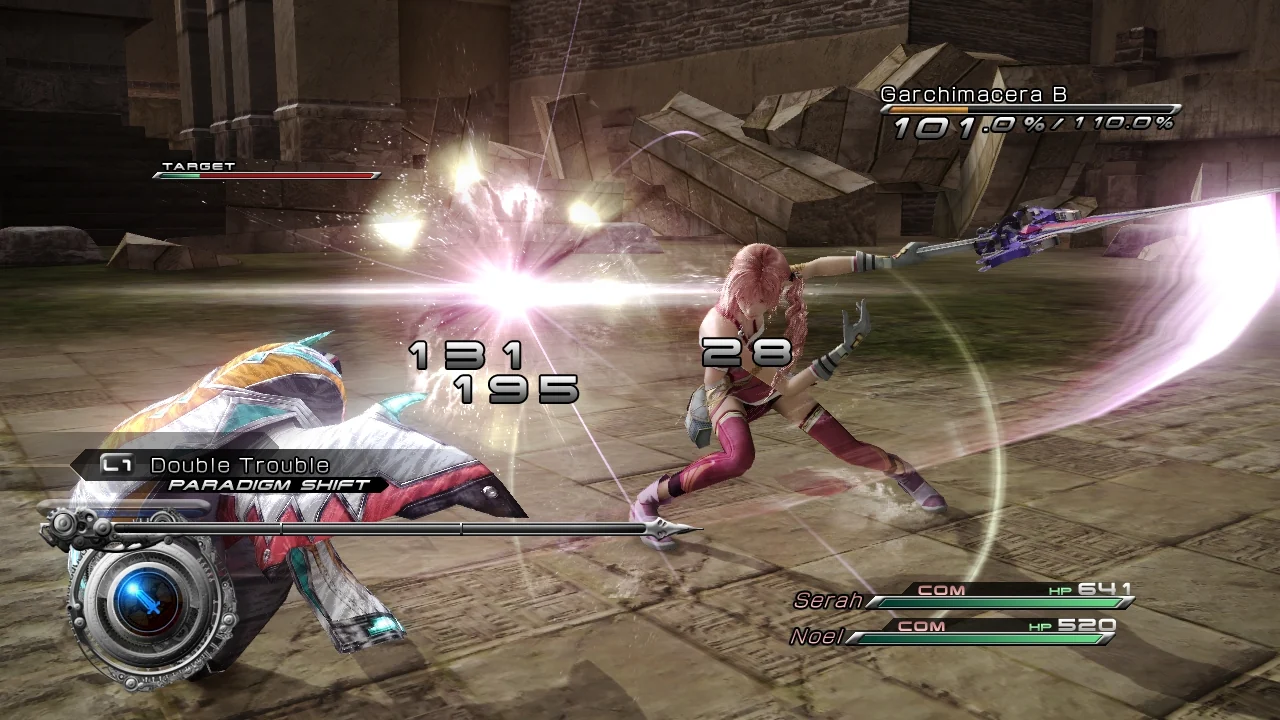 Final Fantasy XIII-2 gameplay screenshot for Sony Playstation 3