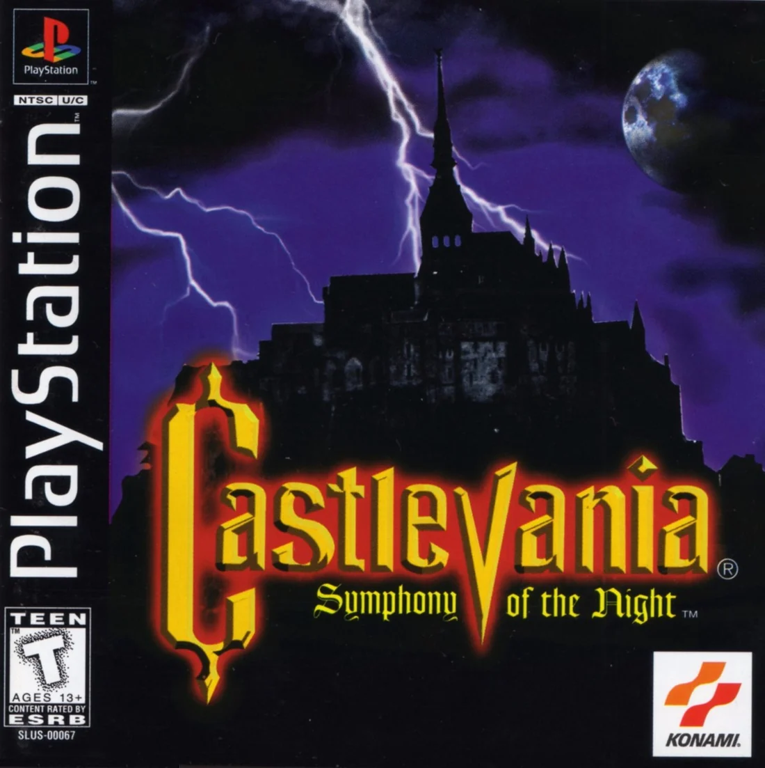 Castlevania: Symphony of the Night box cover for Sony Playstation