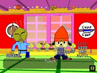 PaRappa the Rapper gameplay screenshot for Sony Playstation