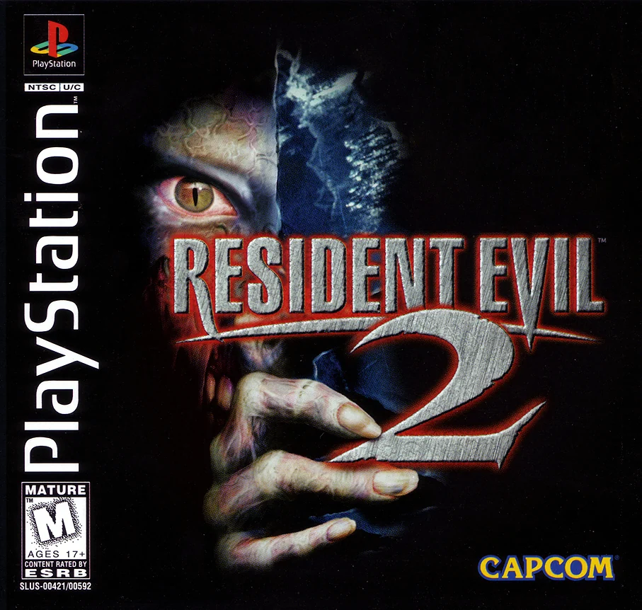 Resident Evil 2 box cover for Sony Playstation