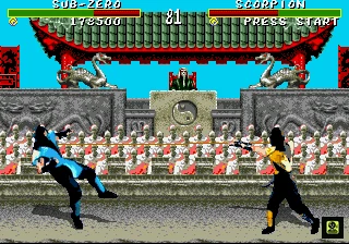 Mortal Kombat gameplay screenshot for Sega Genesis