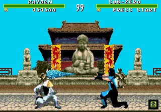 Mortal Kombat gameplay screenshot for Sega Genesis