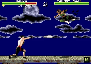 Mortal Kombat gameplay screenshot for Sega Genesis