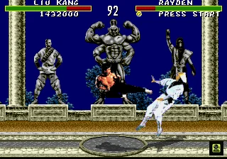 Mortal Kombat gameplay screenshot for Sega Genesis