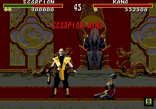 Mortal Kombat gameplay screenshot for Sega Genesis