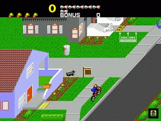 Paperboy gameplay screenshot for Sega Genesis