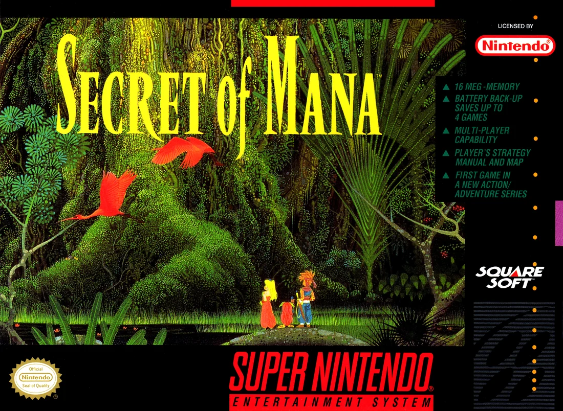 Secret of Mana box cover for Super Nintendo Entertainment System
