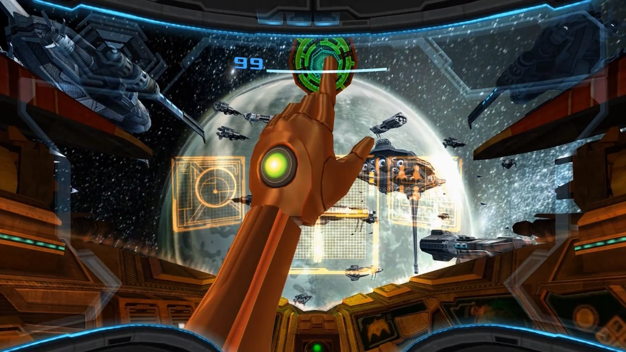 Metroid Prime 3: Corruption gameplay screenshot for Nintendo Wii