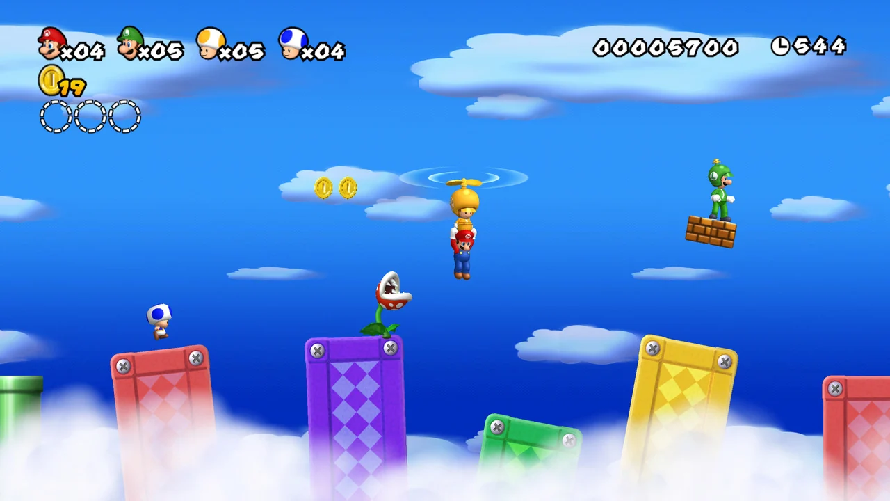 New Super Mario Bros. Wii gameplay screenshot for Nintendo Wii