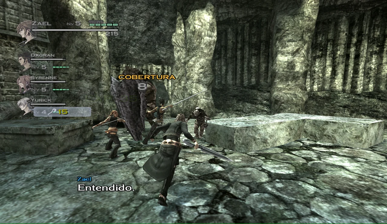 The Last Story gameplay screenshot for Nintendo Wii