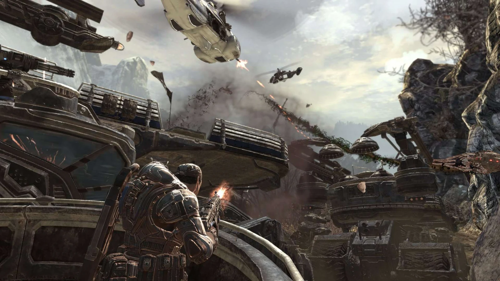 Gears of War 2 gameplay screenshot for Microsoft Xbox 360