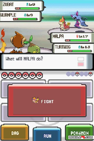 Pokémon Pearl Version — Nintendo DS Screenshot - Gameplay