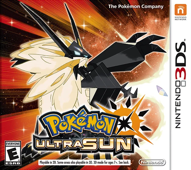 Pokemon Ultra Sun — Nintendo 3DS Box - Front