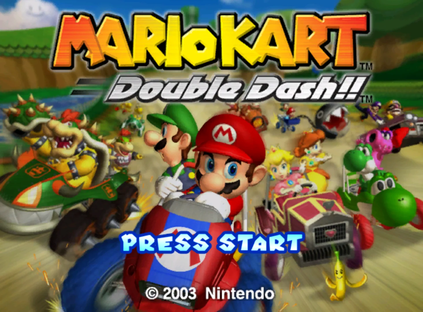 Mario Kart: Double Dash!! — Nintendo GameCube Screenshot - Game Title