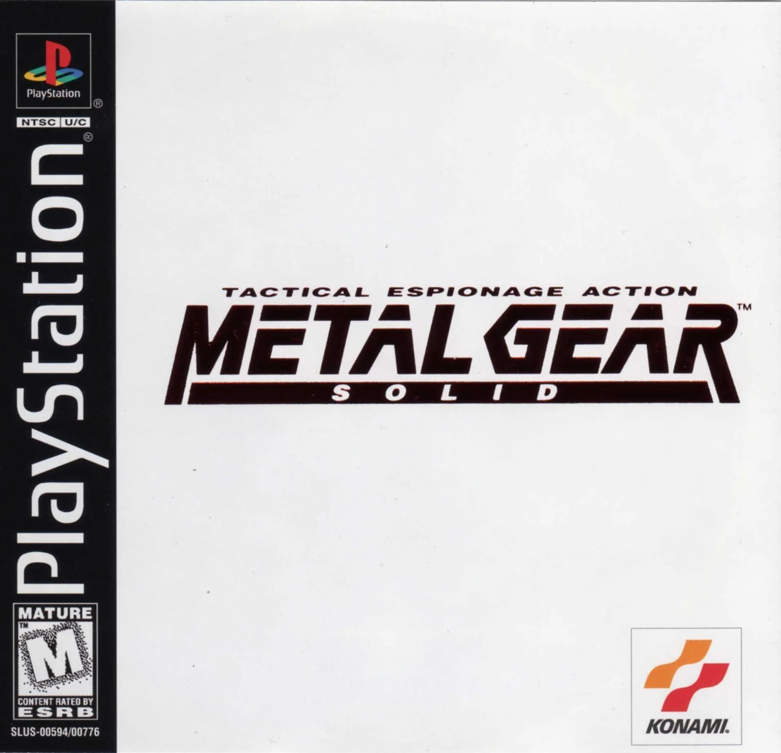 Metal Gear Solid — Sony Playstation Box - Front