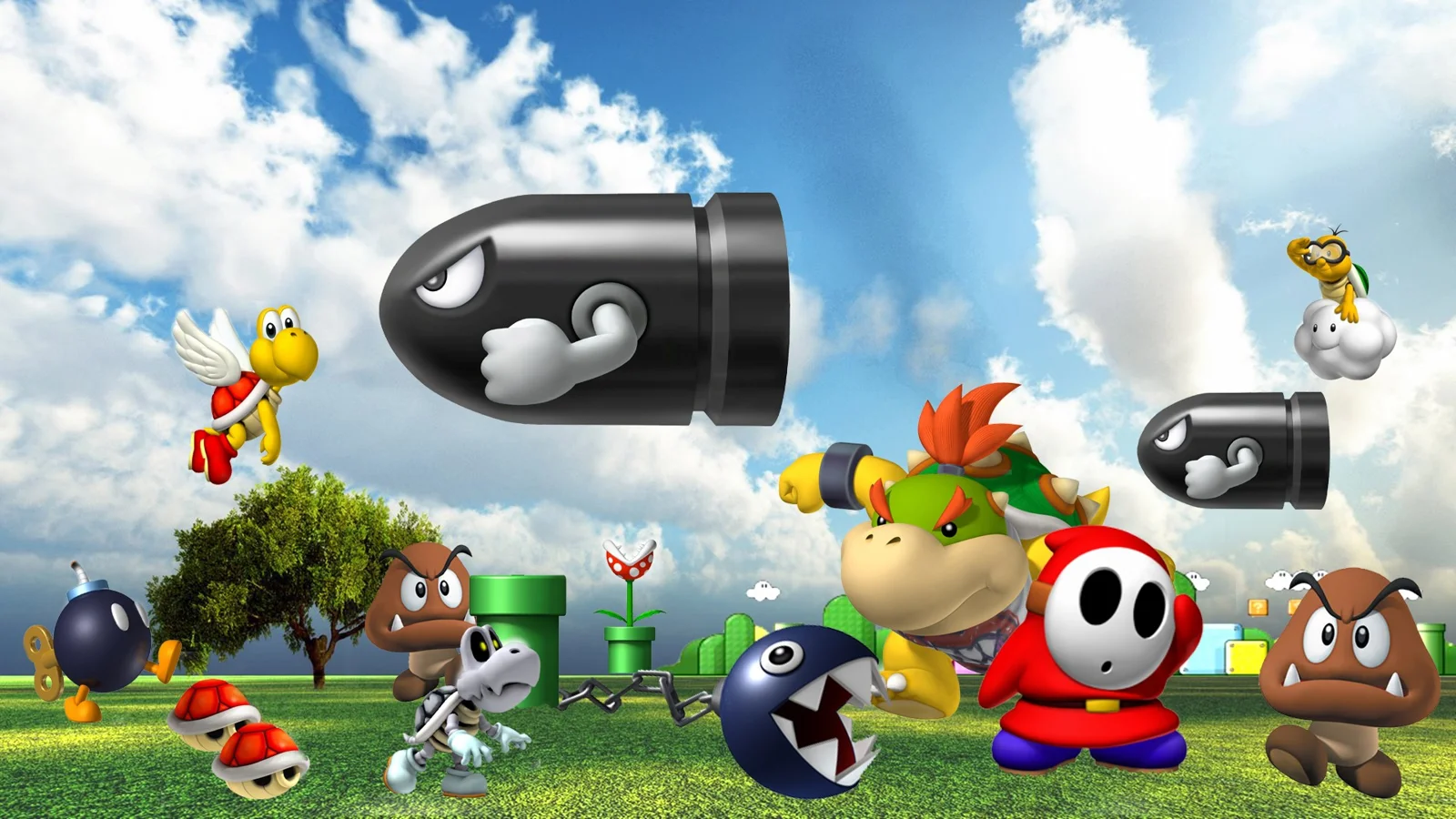 Super Mario 64 — Nintendo 64 Fanart - Background