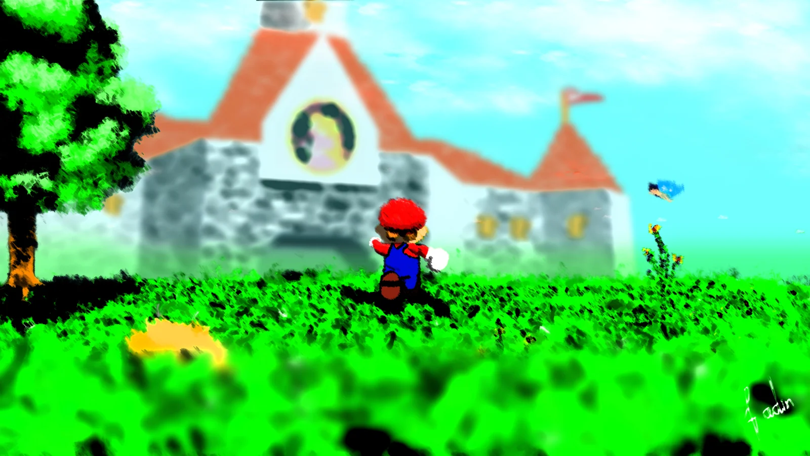 Super Mario 64 — Nintendo 64 Fanart - Background