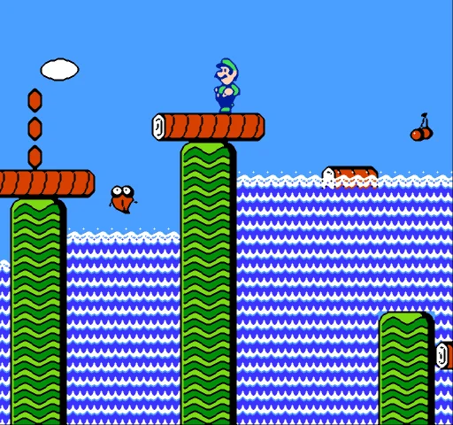 Super Mario Bros. 2 — Nintendo Entertainment System Screenshot - Gameplay