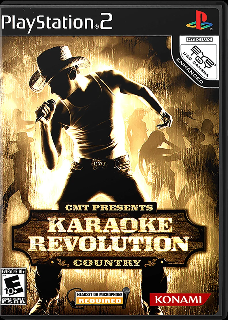 Karaoke Revolution: Country — Sony Playstation 2 Box - Front