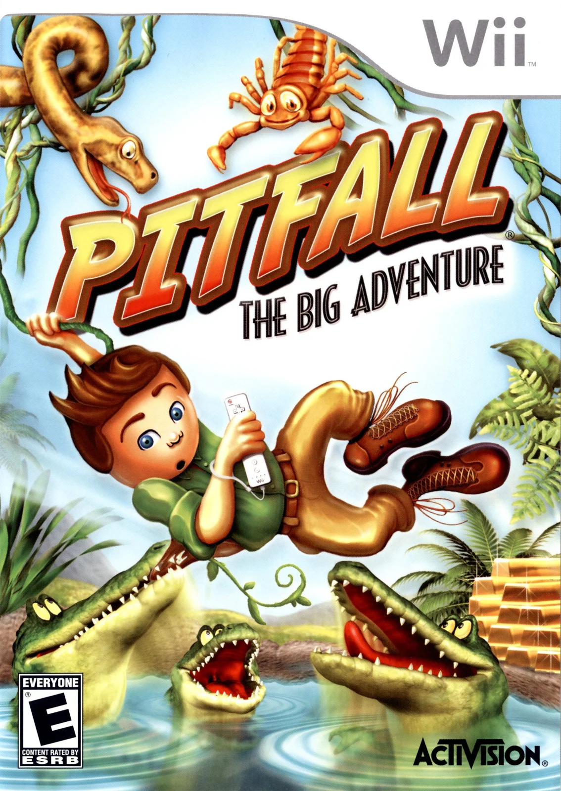Pitfall: The Big Adventure — Nintendo Wii Box - Front