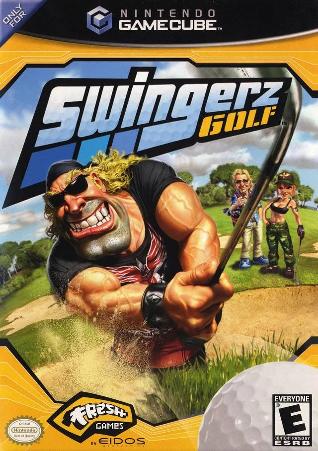 Swingerz Golf — Nintendo GameCube Box - Front