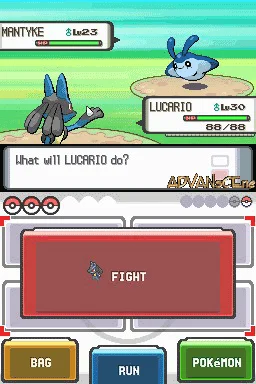 Pokémon Diamond Version — Nintendo DS Screenshot - Gameplay