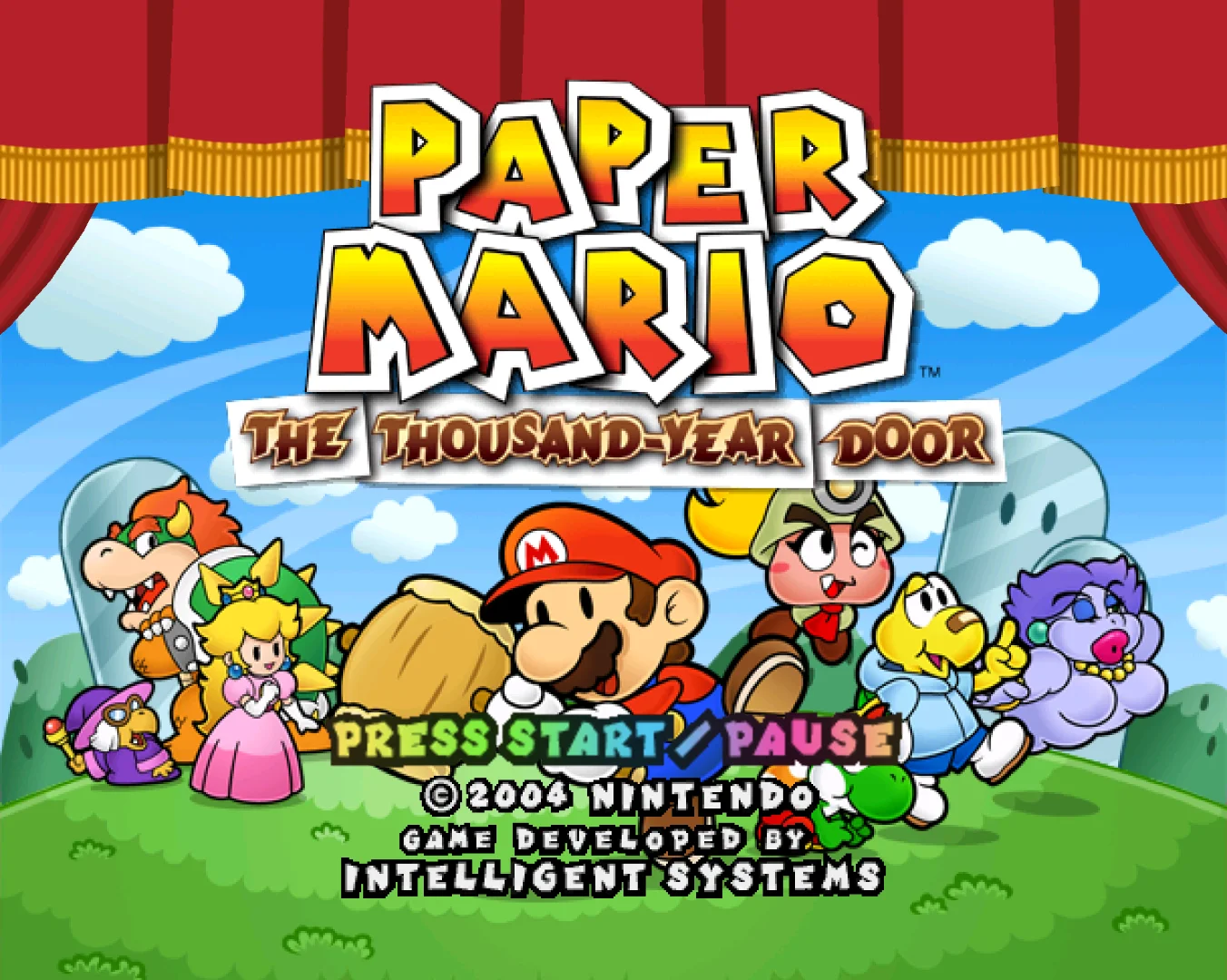 Paper Mario: The Thousand-Year Door — Nintendo GameCube Screenshot - Game Title