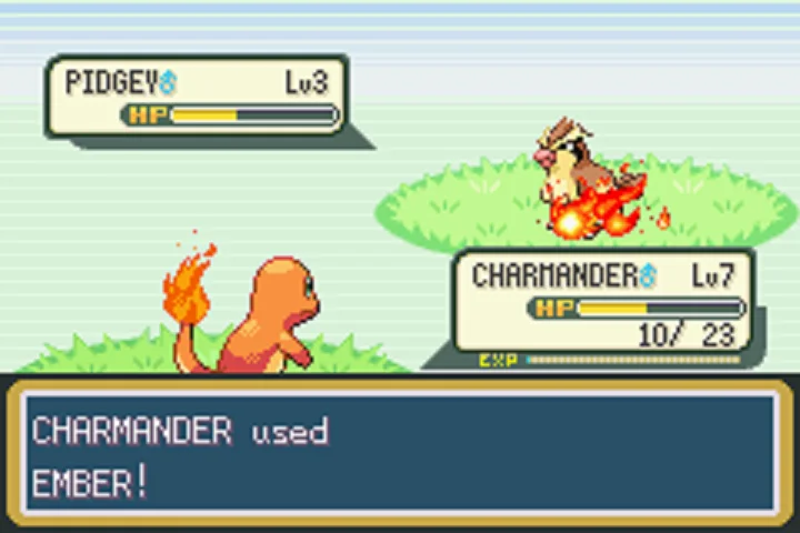 Pokémon FireRed Version — Nintendo Game Boy Advance Screenshot - Gameplay