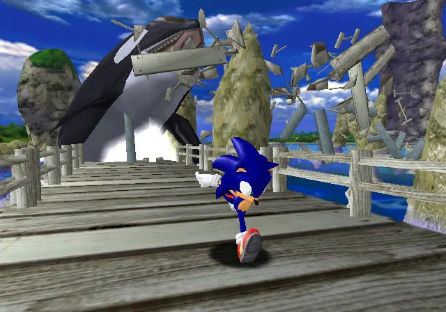 Sonic Adventure — Sega Dreamcast Screenshot - Gameplay