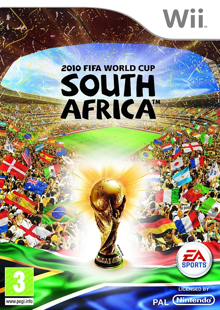 2010 FIFA World Cup South Africa box cover for Nintendo Wii