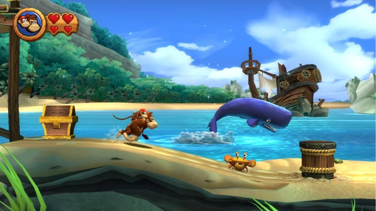 Donkey Kong Country Returns gameplay screenshot for Nintendo Wii